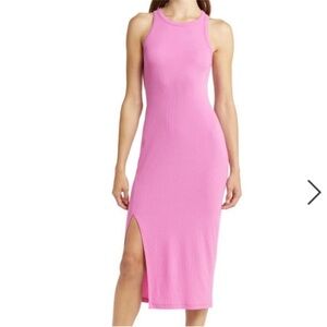 Beyond Yoga Ease Into It Ribbed Tank Dress NWT